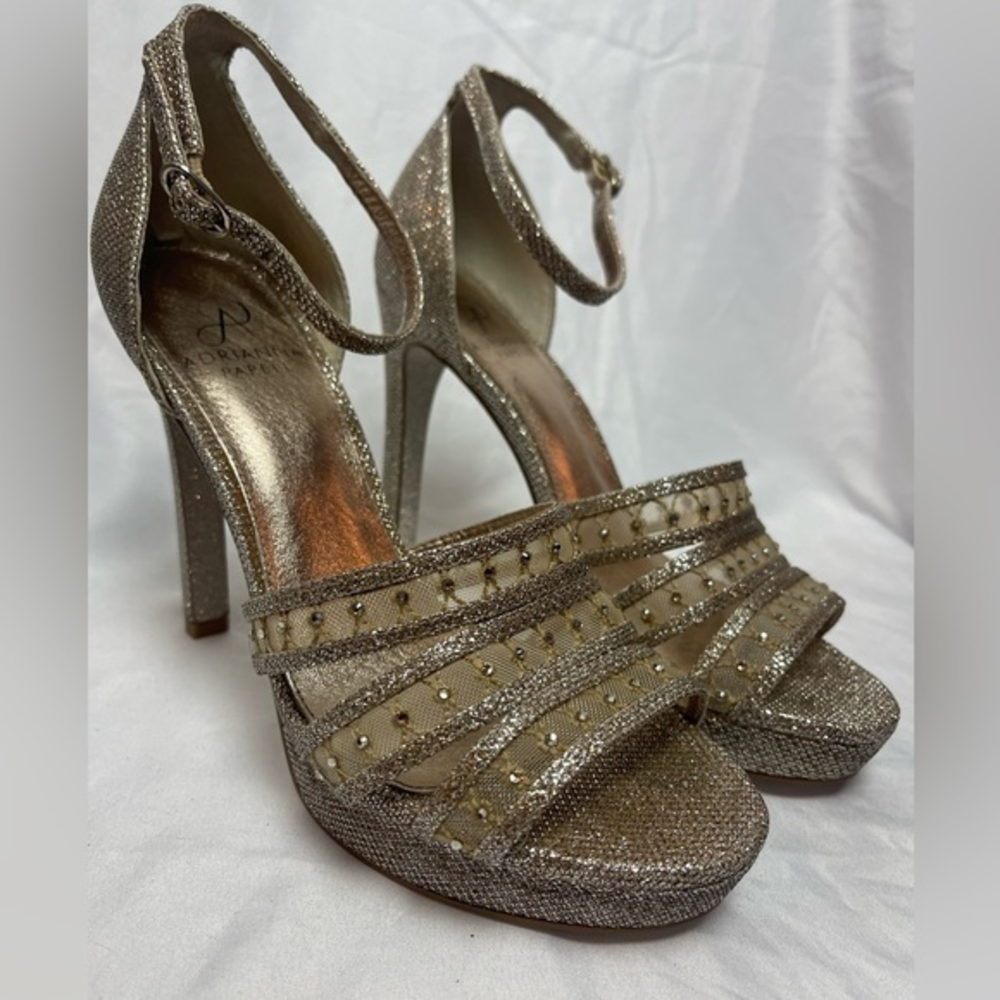 Adrianna‎ Papell Boutique Taimi Gold Sandals